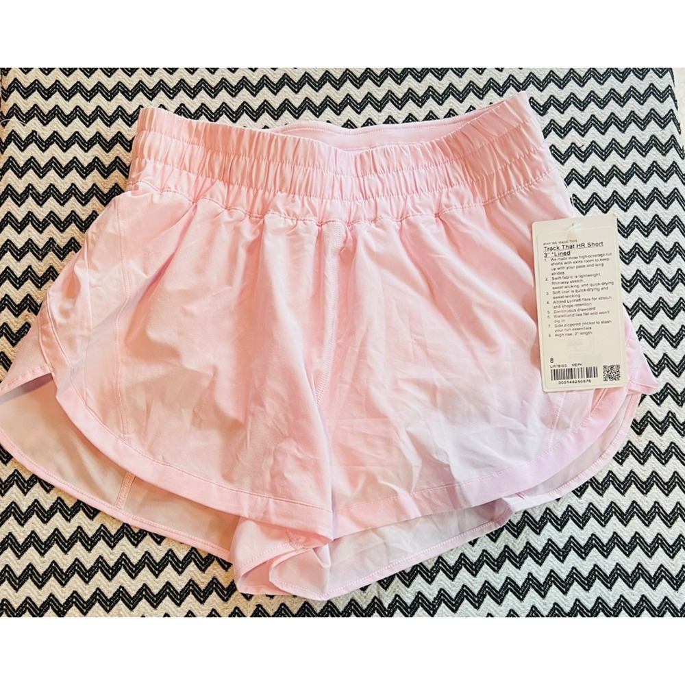 NEW Lululemon Track That HR Short 3" Size 8 Meadowsweet Pink (MEPK) RARE
